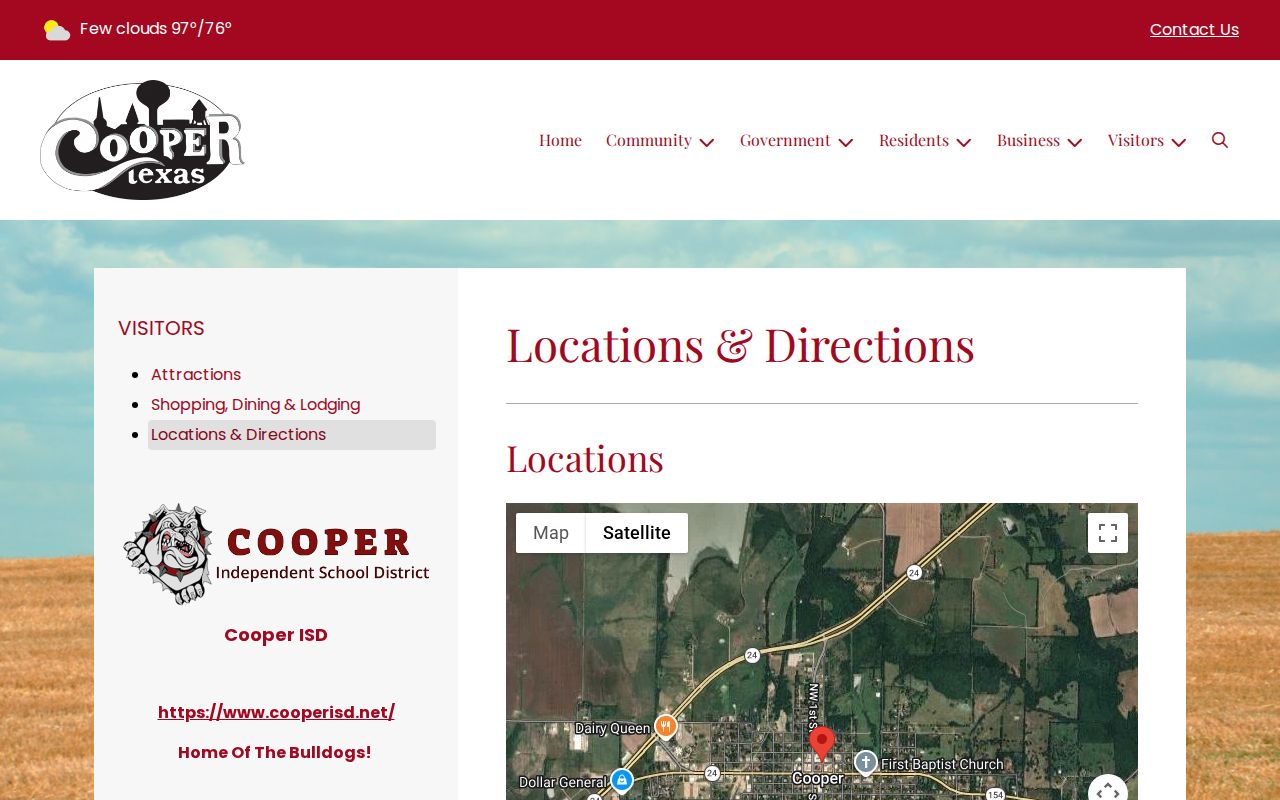 Cooper record check contact at Cooper City Hall in Delta County
